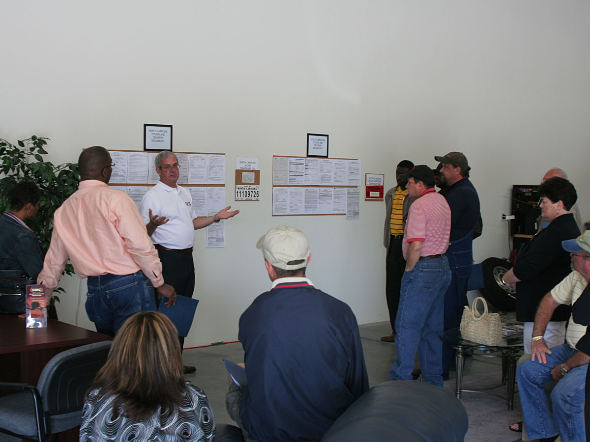 A 2008 Dealer 101 pre-licensing class taught by KGI
