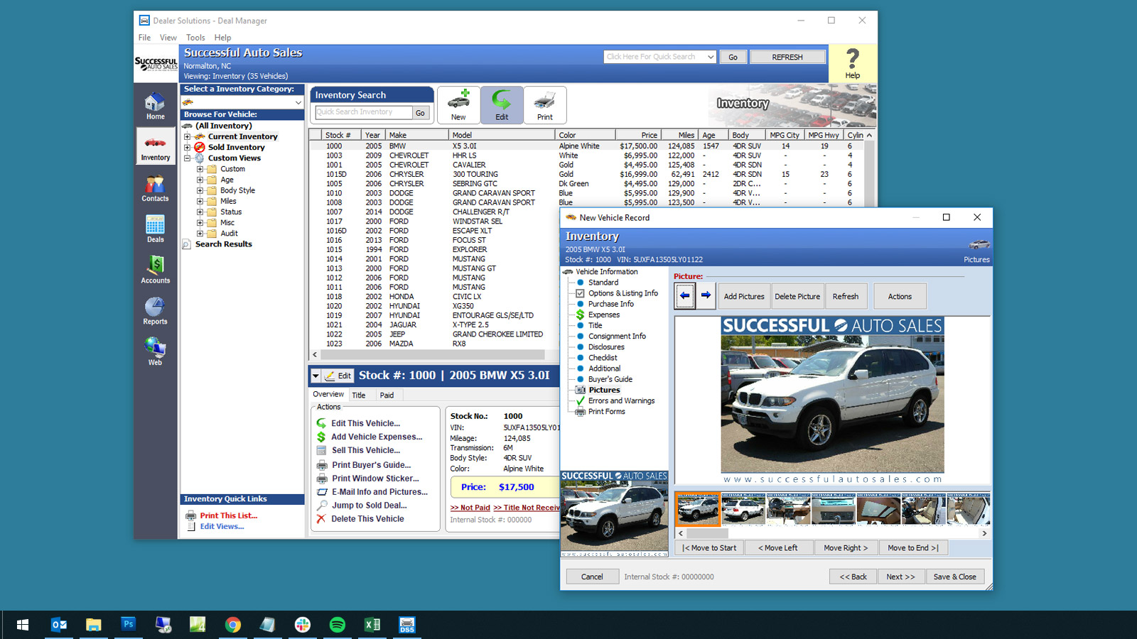 The KGI DMS dashboard a Carolina dealer uses every day