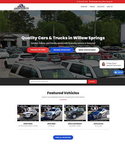 4042 Motorsports website built by KGI